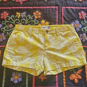 OLD NAVY shorts sz 8 yellow 🍍 design